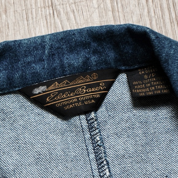 EDDIE BAUER SMALL DENIM BLAZER - Picture 4 of 7